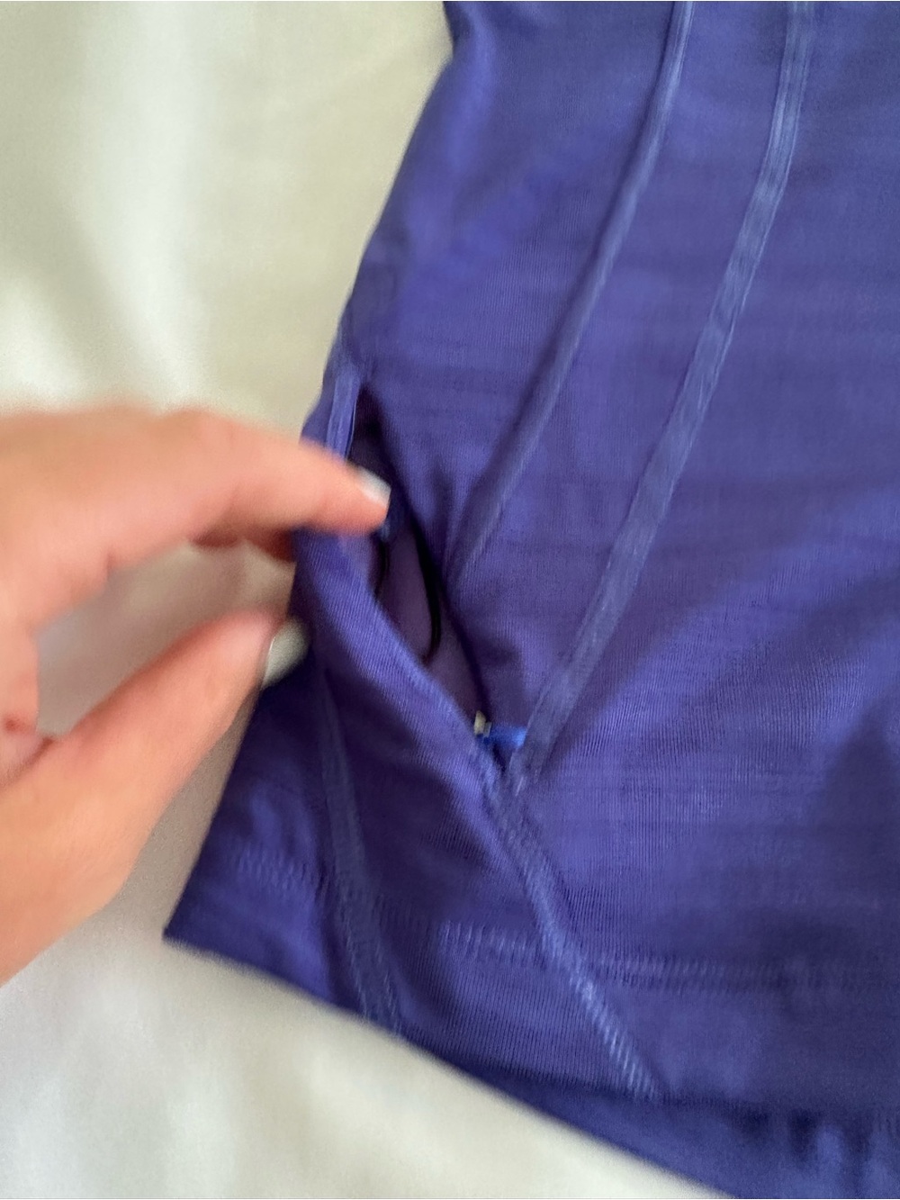 Athleta blue sleeveless golf polo or running tank top - Picture 5 of 7